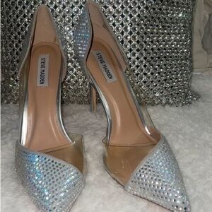 Steve Madden Sparkling Silver Women's Pumps